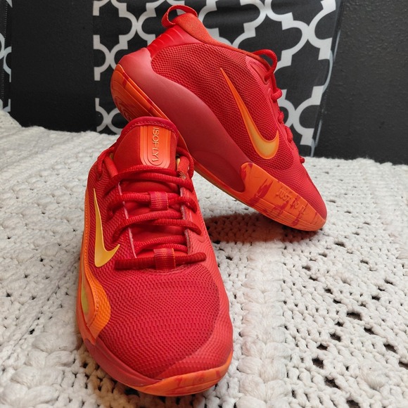 Nike Other - Nike Isofly Gs Basketball Shoes Youth 4 Sneaker Atomic Orange Glacier FN4384-800